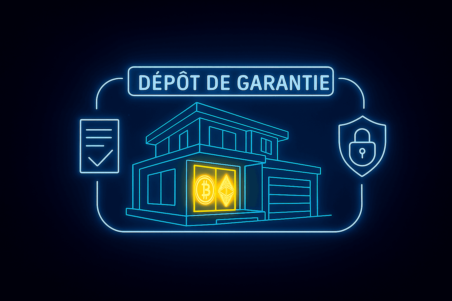 Dépôt de garantie immobilier en crypto pour l’achat d’une maison